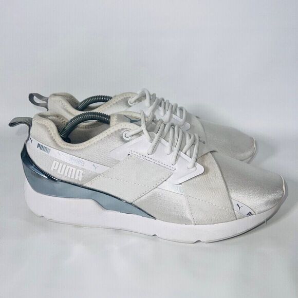 Puma Muse X-2 Metallic Silver / White 370838-02 Women's 9 - Picture 4 of 11